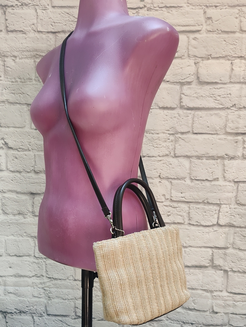 Nine West straw like Mini cross body bag